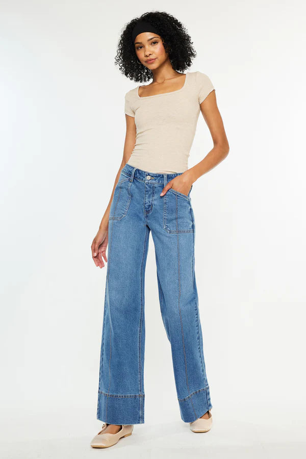 KanCan Yuri Mid Rise Wide Leg
