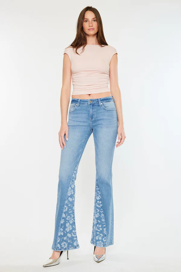 KanCan Lydia Mid Rise Flare Jeans