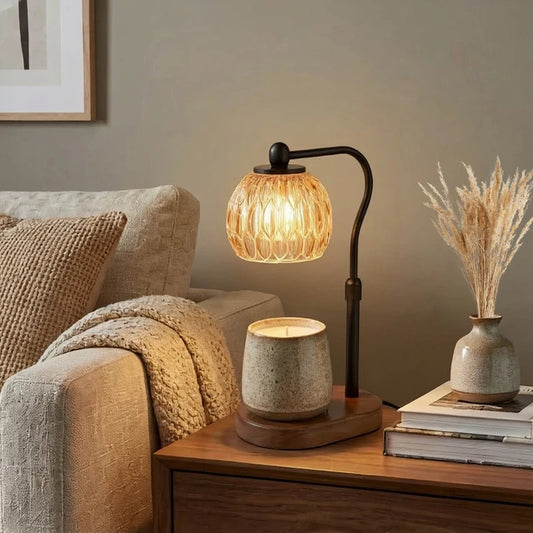Candle Warmer Lamp - Crystal Black