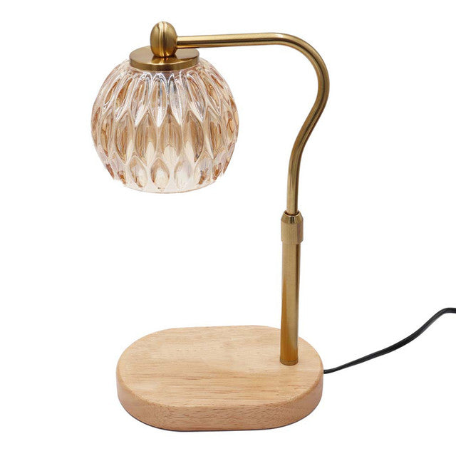 Candle Warmer Lamp - Gold Crystal