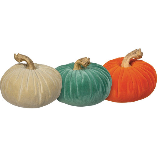 Small Velvet Pumpkins
