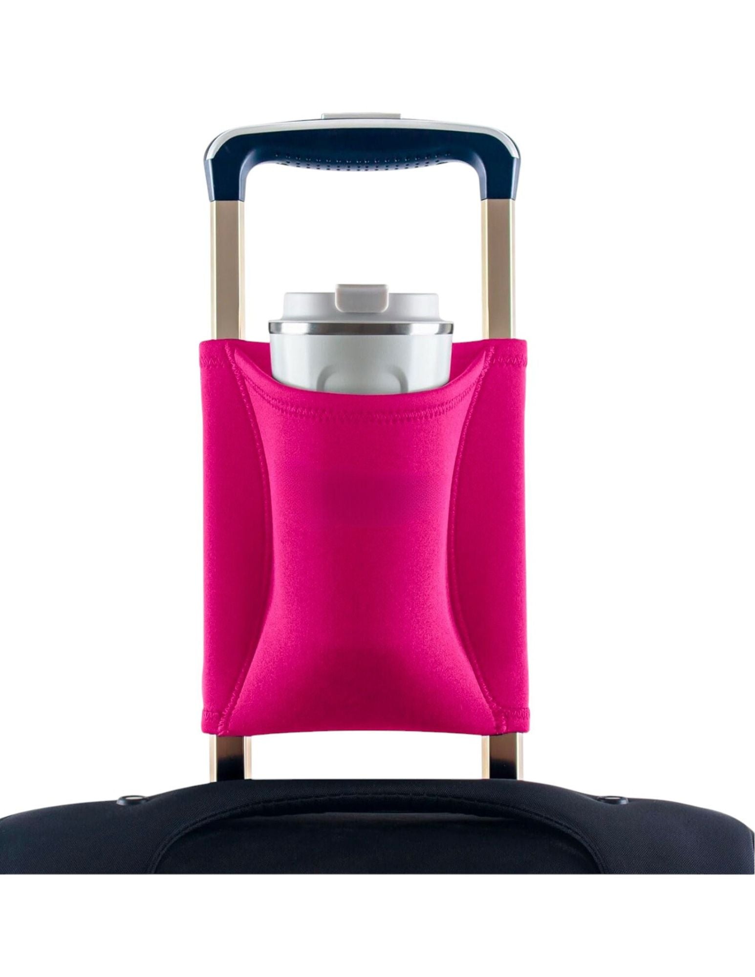 LUGGAGE TRAVEL CUP HOLDER - HOT PINK