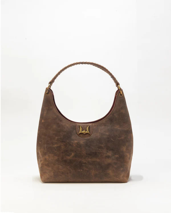 Lw Large Purse In Brunette Leather