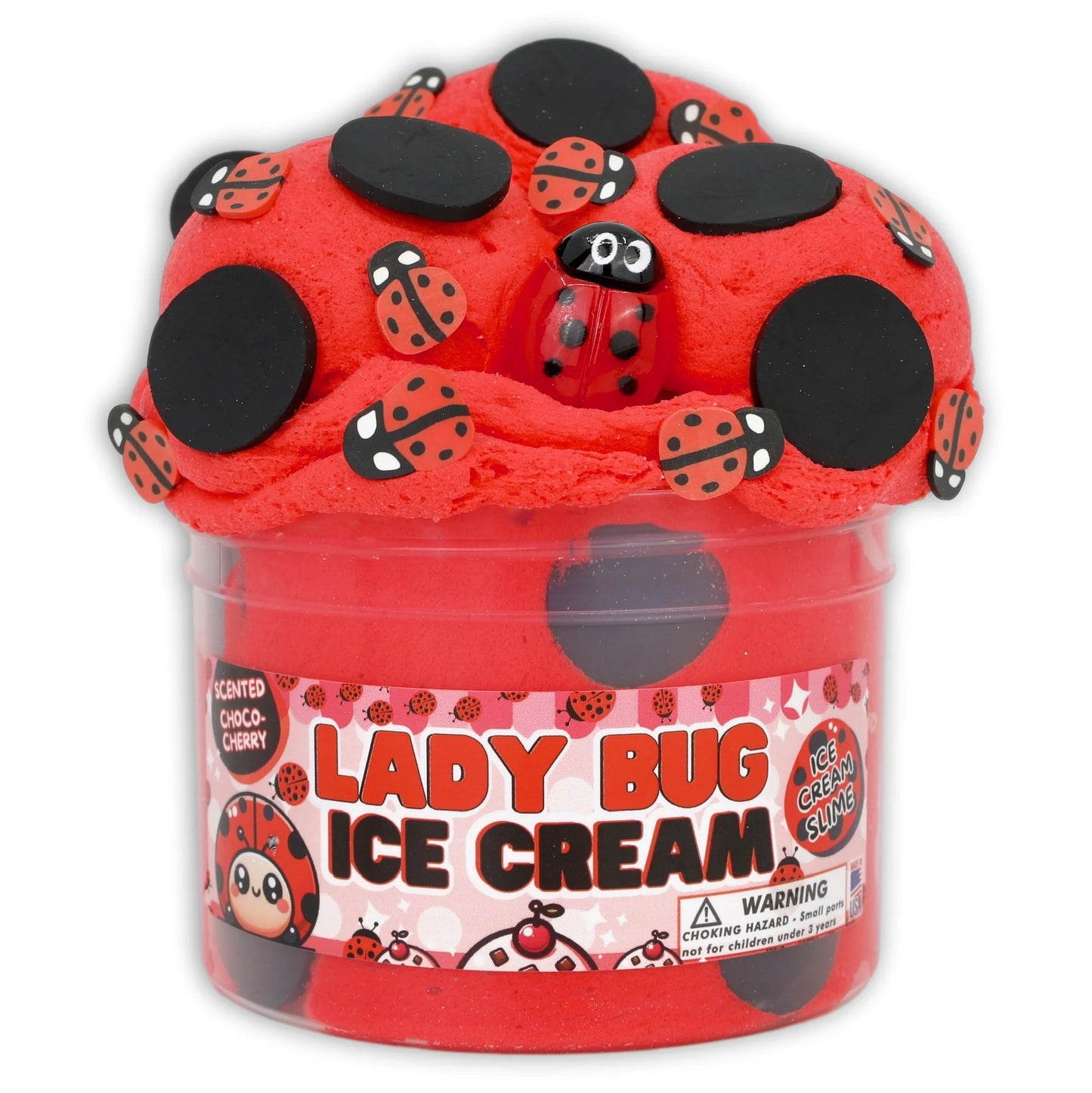 Dope Slime Lady Bug Ice Cream Slime