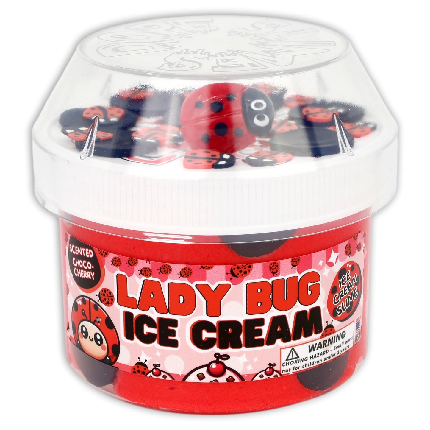 Dope Slime Lady Bug Ice Cream Slime