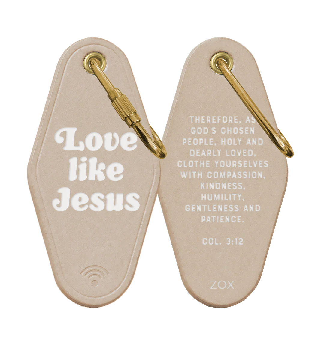 ZOX Love Like Jesus Bible Verse Keychain
