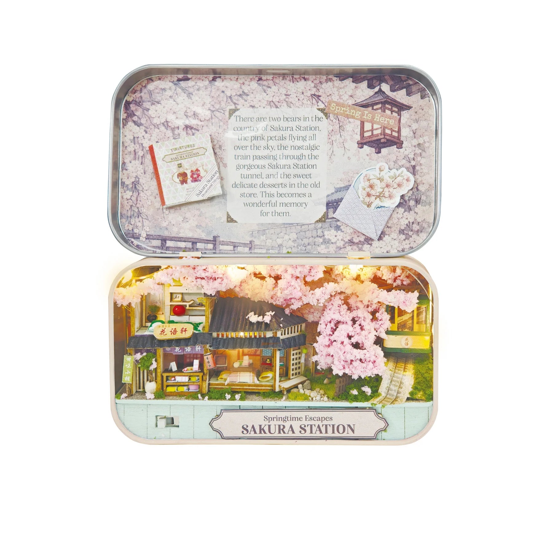 DIY Tiniatures 3D Puzzle Kit- Sakura Station