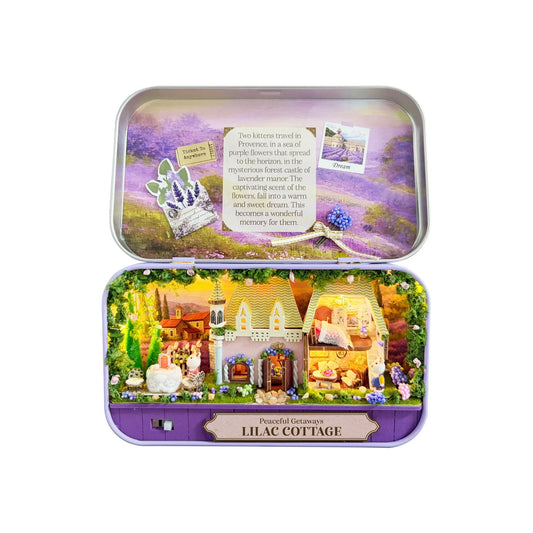 DIY Tiniatures 3D Puzzle Kit- Lilac Cottage