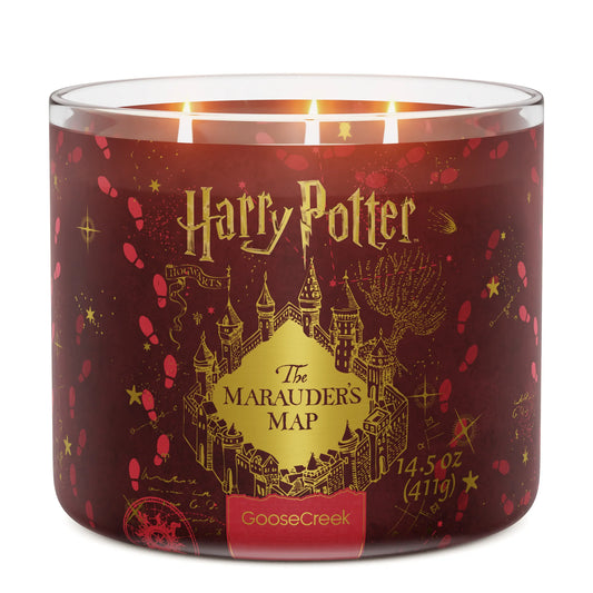 Marauder's Map 3-Wick Harry Potter Candle