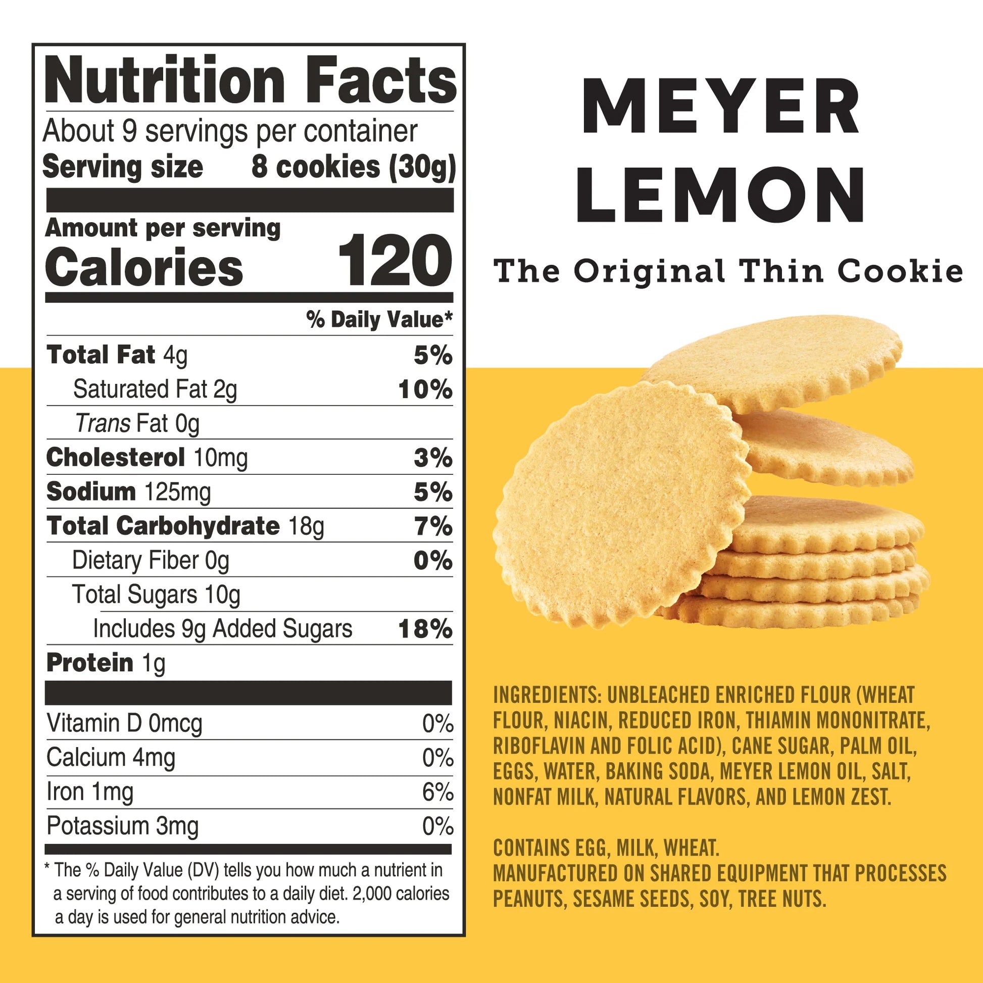 Dewey's Bakery Meyer Thin Lemon Cookies