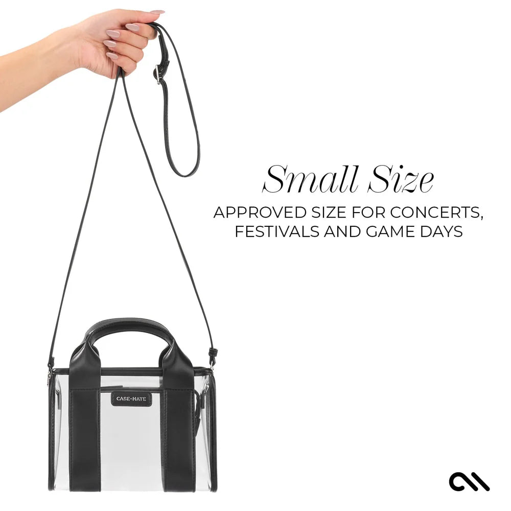 Case Mate Clear Stadium Micro Bags- Clear/Black