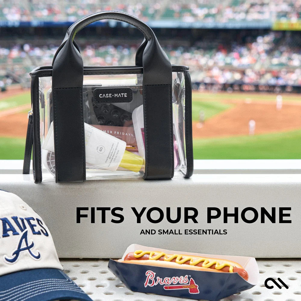 Case Mate Clear Stadium Micro Bags- Clear/Black