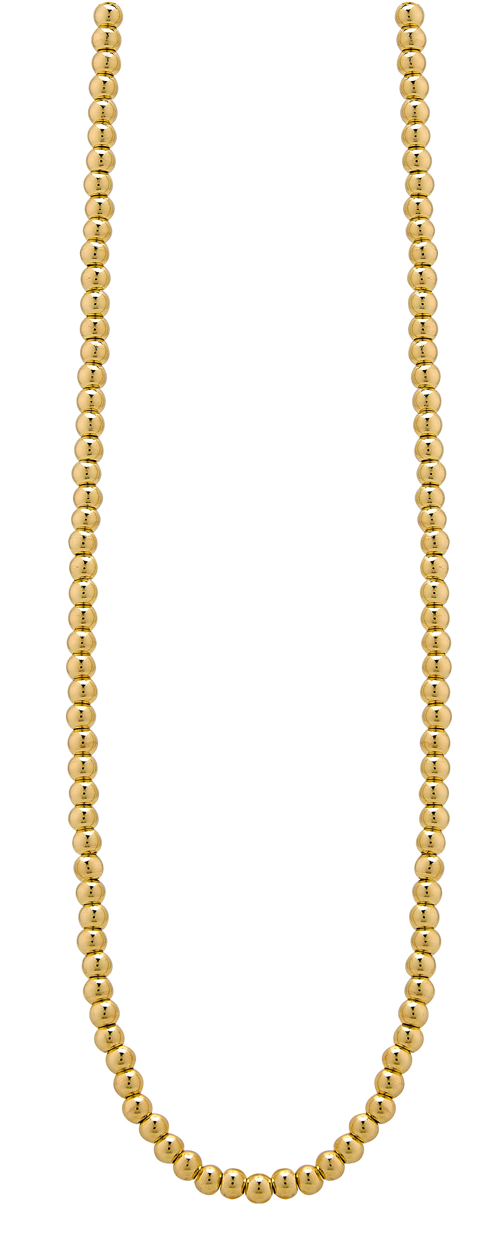 Water Resistant Gold Ball Necklace