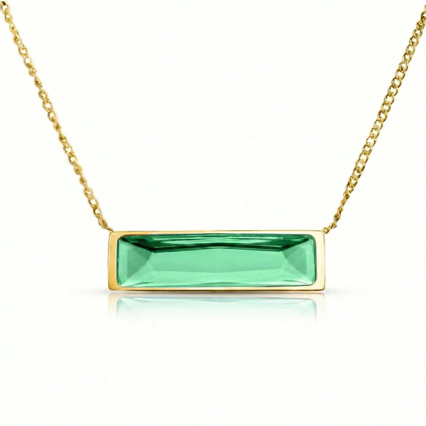 Aurora Crystal Jewelry Bar Necklace