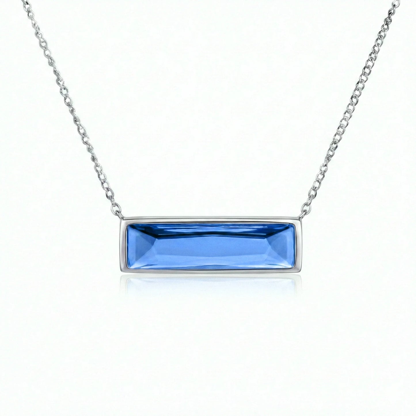Aurora Crystal Jewelry Bar Necklace
