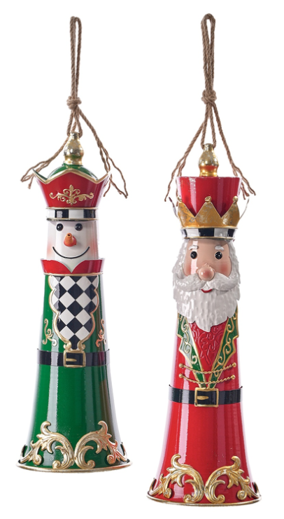 Metal Christmas Nutcracker Bell Decor