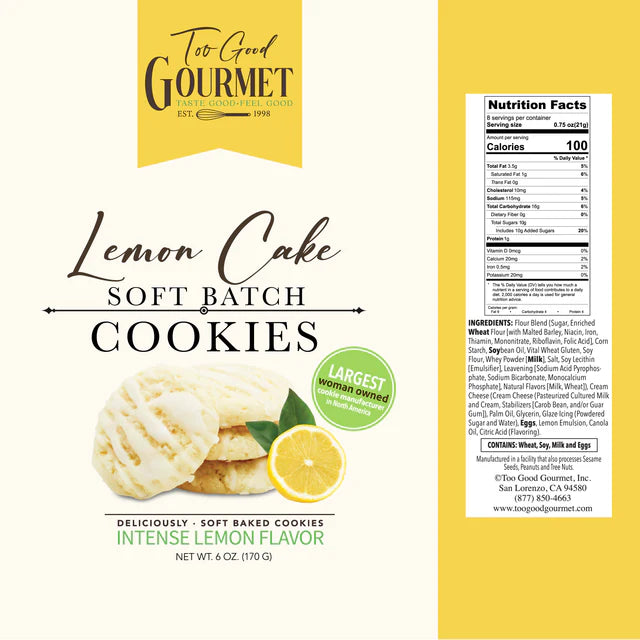 Too Good Gourmet Lemon Soft Batch Batter Cookies