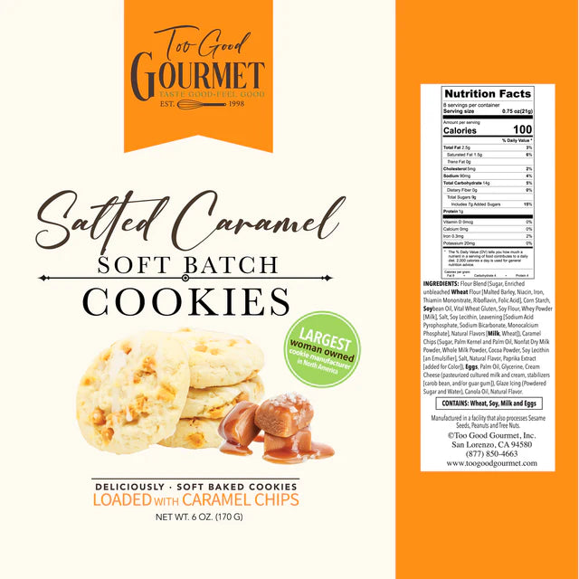 Too Good Gourmet Salted Caramel Soft Batch Batter Cookies