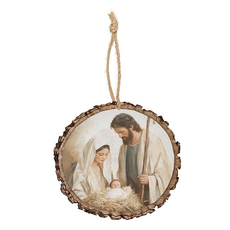 Holy Family Barky Ornament