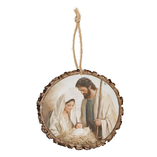 Holy Family Barky Ornament