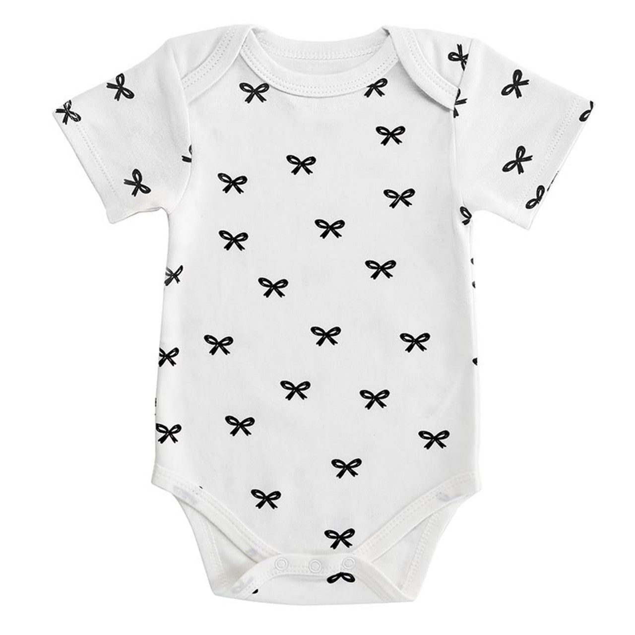 Baby Bow Pattern Snap Shirt