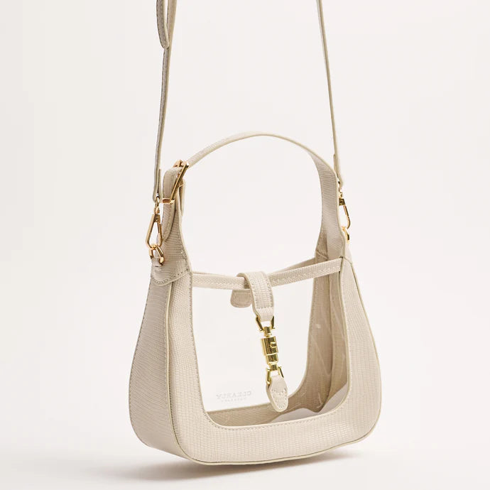 Paige In Ivory Clear Handbag