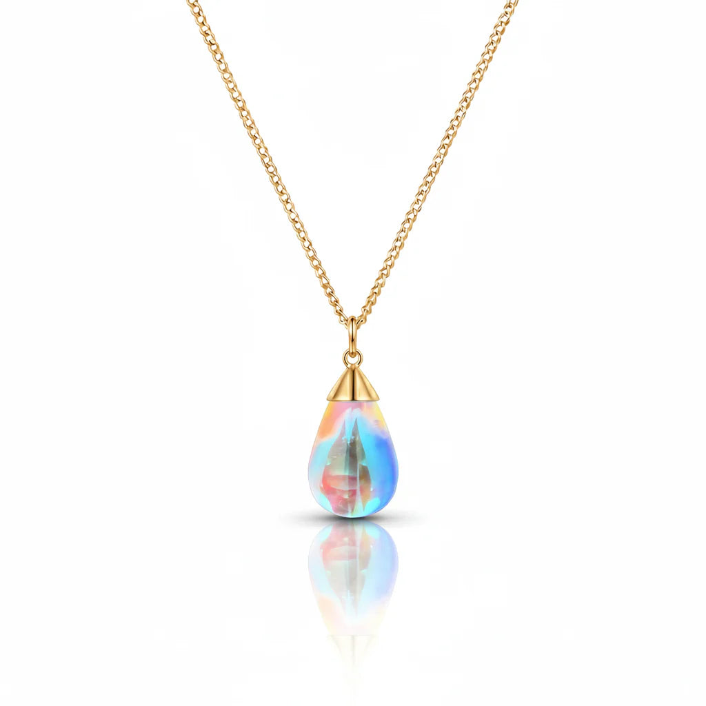 Aurora Crystal Jewelry Starlight Drop Pendant