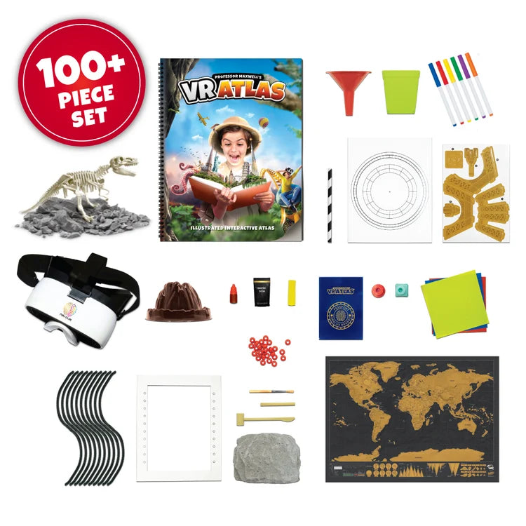 Professor Maxwell's Virtual Reality World Travel Activity Kit- VR Atlas