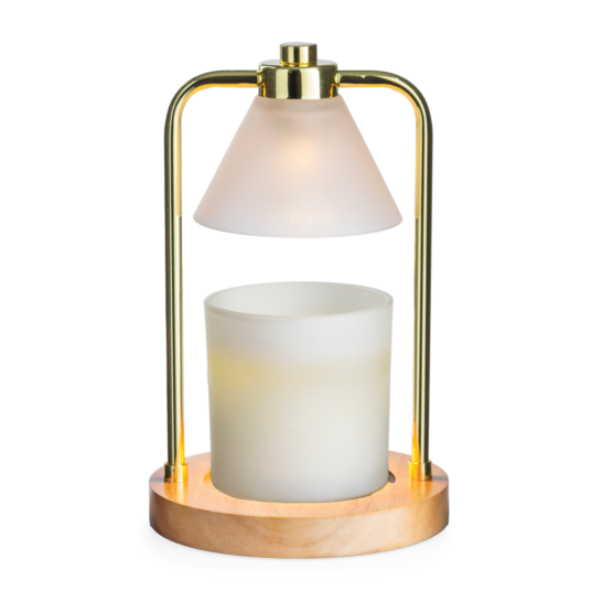 Golden Glow Lantern + Vanilla Cinnamon 12 oz Candle Combo