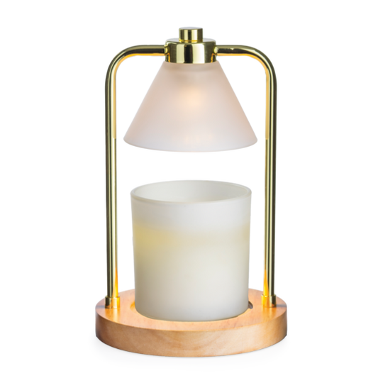 Golden Glow Lantern + Vanilla Cinnamon 12 oz Candle Combo