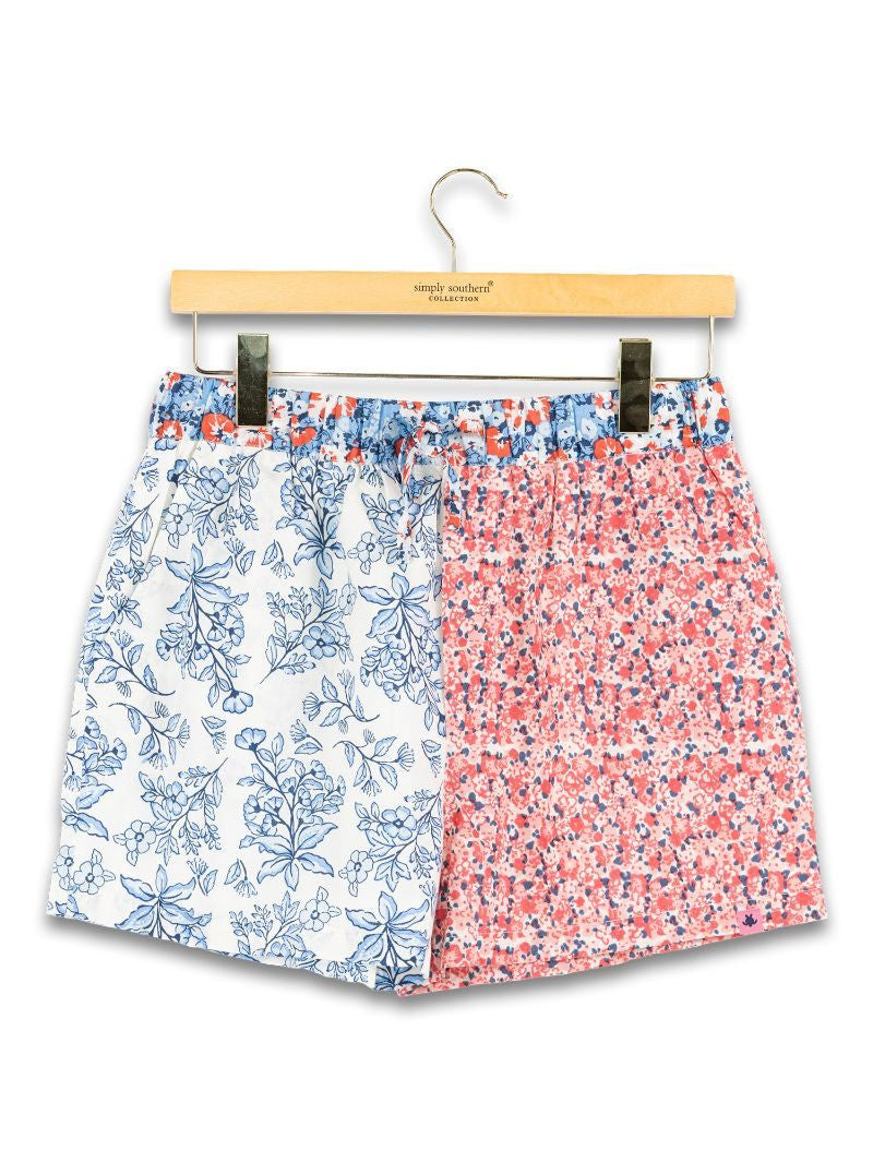 Simply Southern Floral American Cotton Shorts
