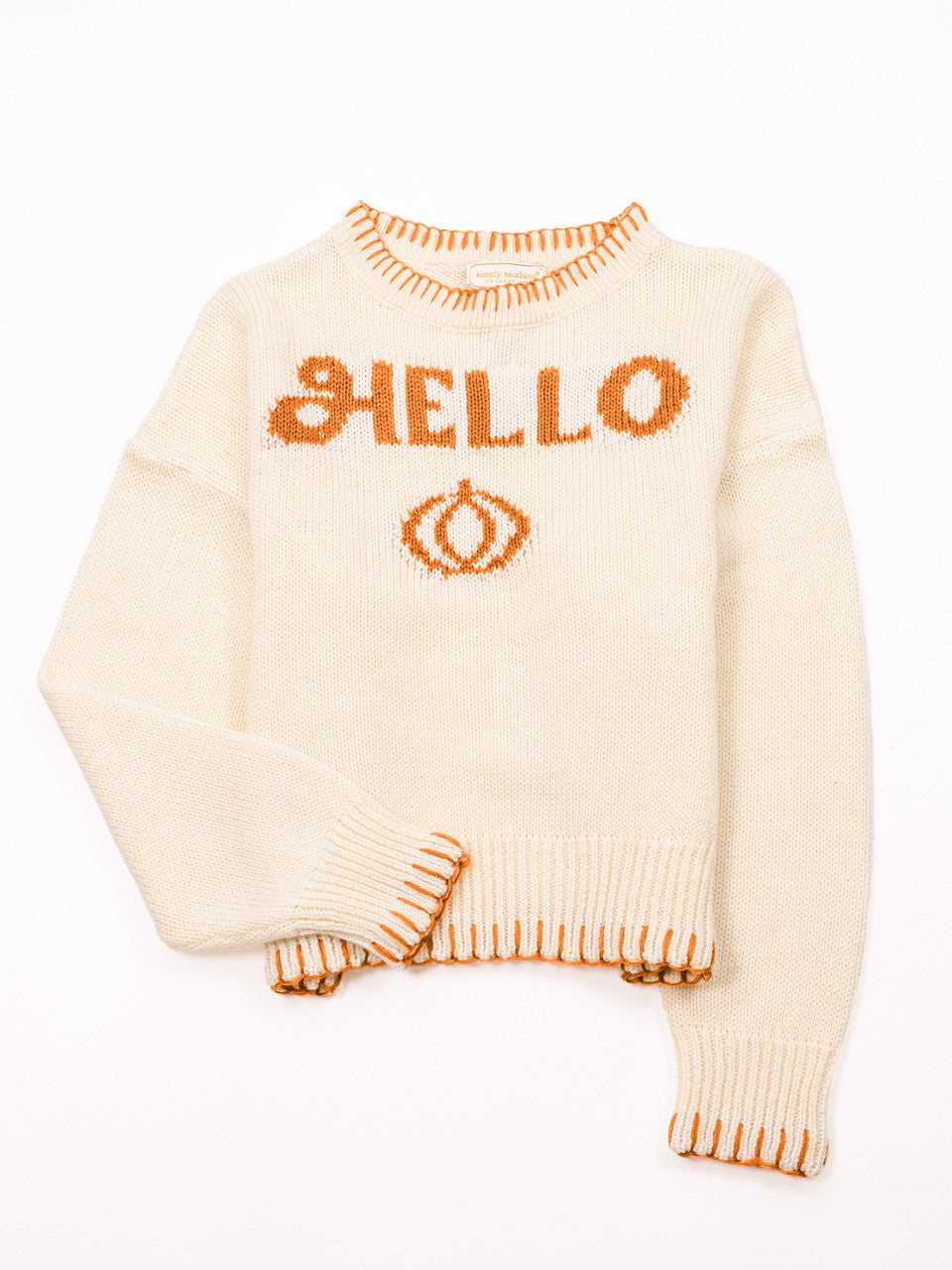 Simply Southern Cream Imee Hello Pumpkin Sweater