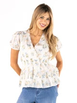 Simply Southern Peplum Floral Top