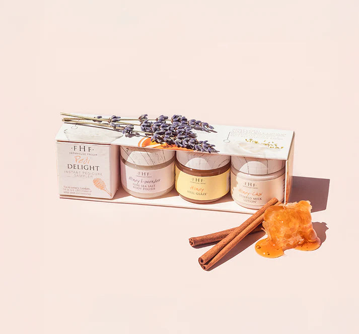 Farmhouse Fresh Pedi Delight Instant Pedicure Sampler buff & restore