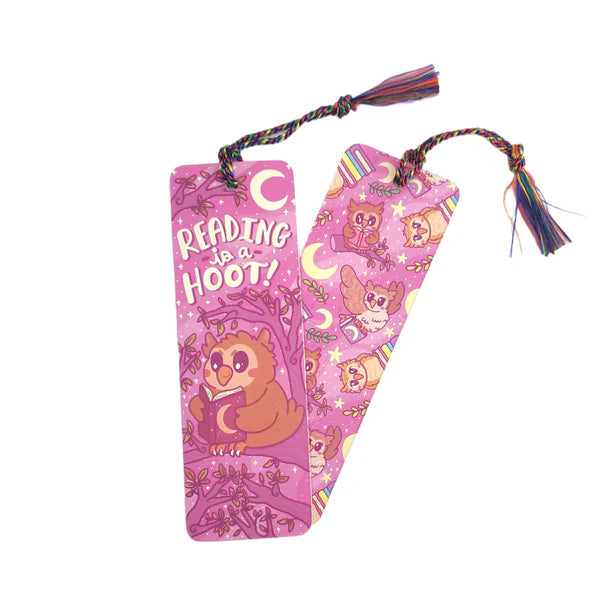 Reading Is a Hoot Owl Bookmark with Tassel