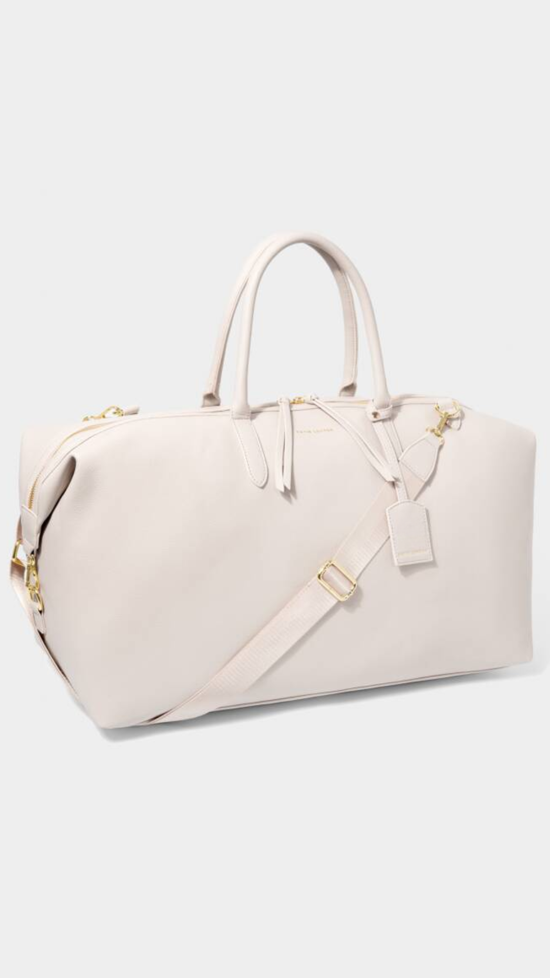 Katie Loxton Oxford Weekender Carryall Bag In Off White