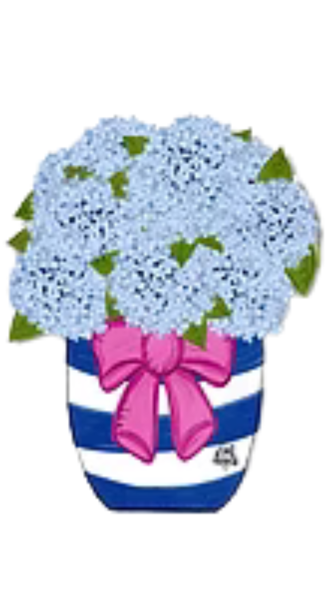 Large Hydrangea Jar Door Hanger