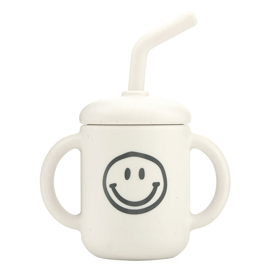 Silicone Smile Straw Sippy Cup