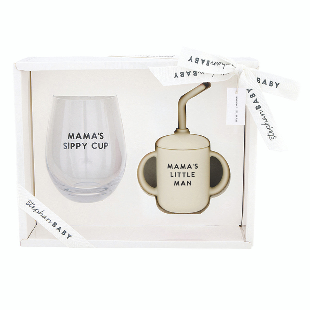 Mama Wine Glass and Sippy Set