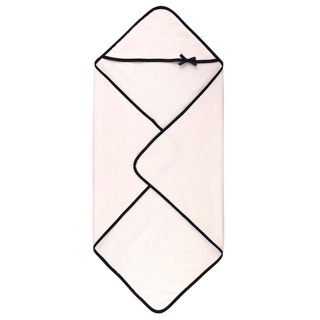 Hooded Towel - Blush with Bow
