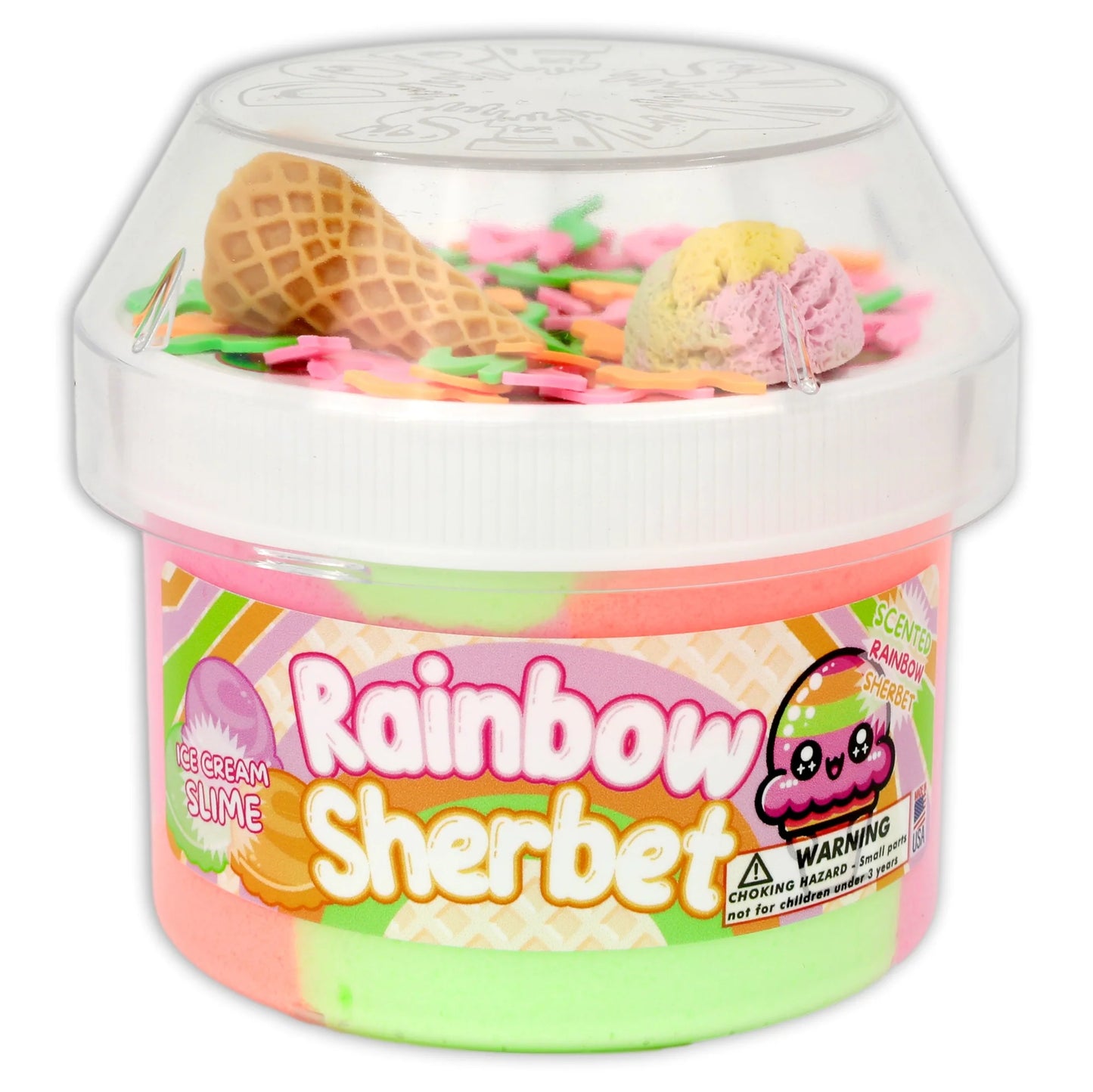 Dope Slime Rainbow Sherbert Slime