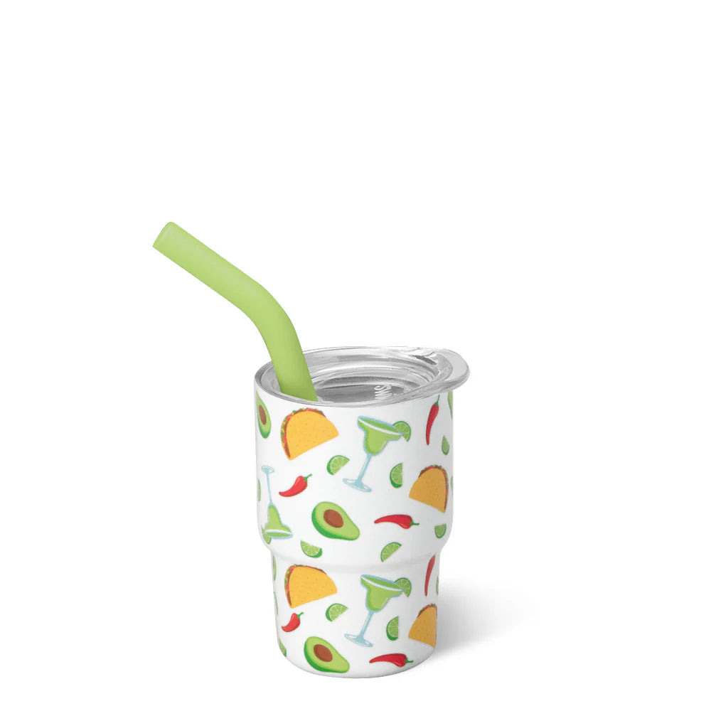 NEW Swig 2oz Tiny Tumblers With Straws