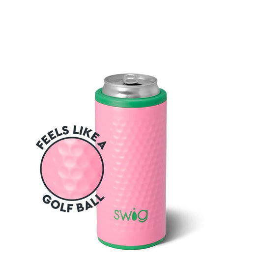 Swig Azalea Golf Ball Skinny Can Cooler 12oz