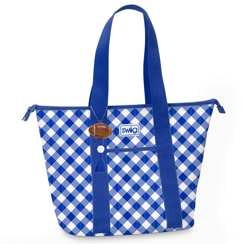 Swig Gameday Gingham Royal Zippi 36 Cooler