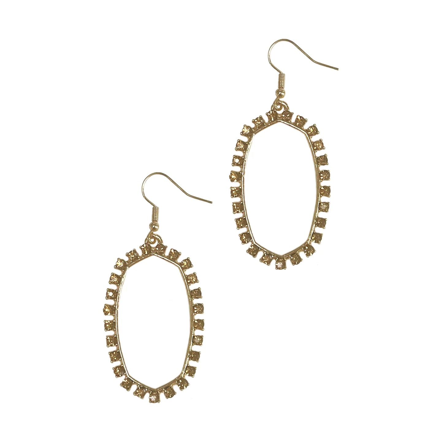 Grace+Emma Topaz Crystal Box Earrings