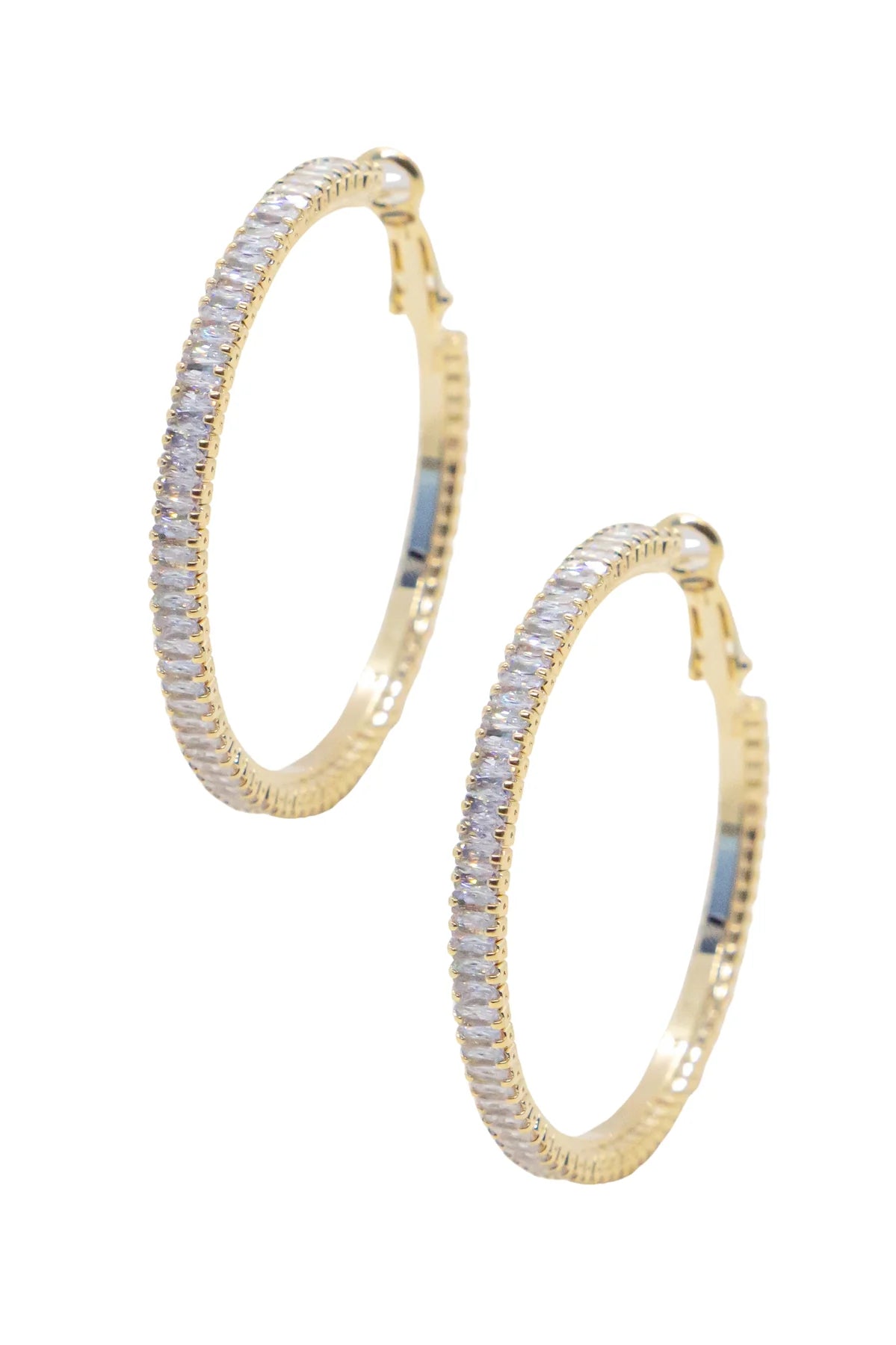 Southern Grace Large Golden Glow Frostbite Hoops