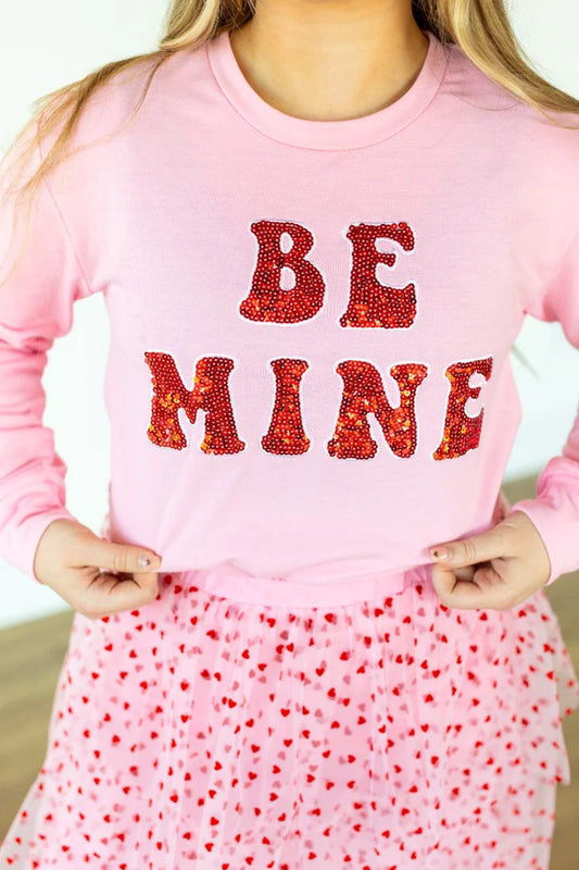 Southern Grace Be Mine Pink Sweatshirt