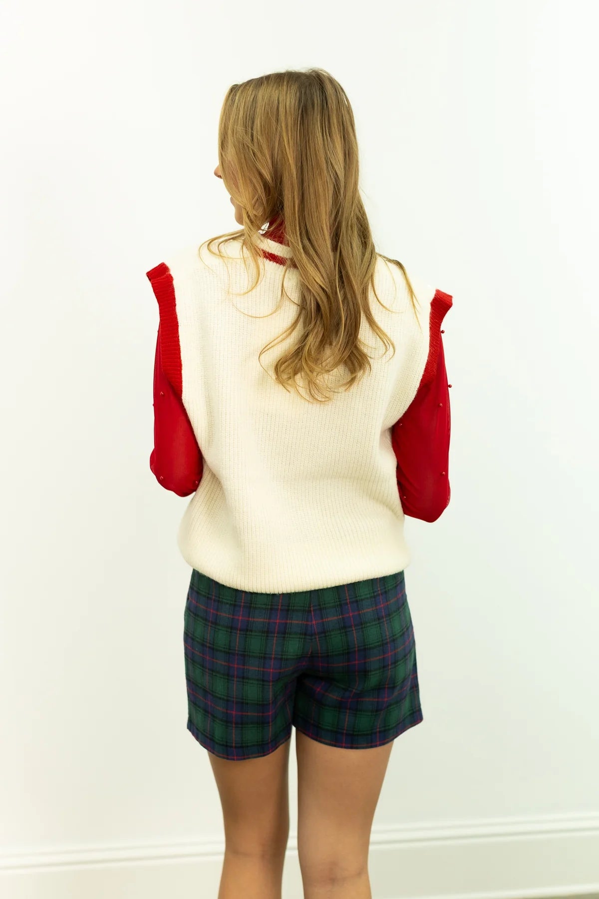 Southern Grace Flannel Pleat-Front Shorts