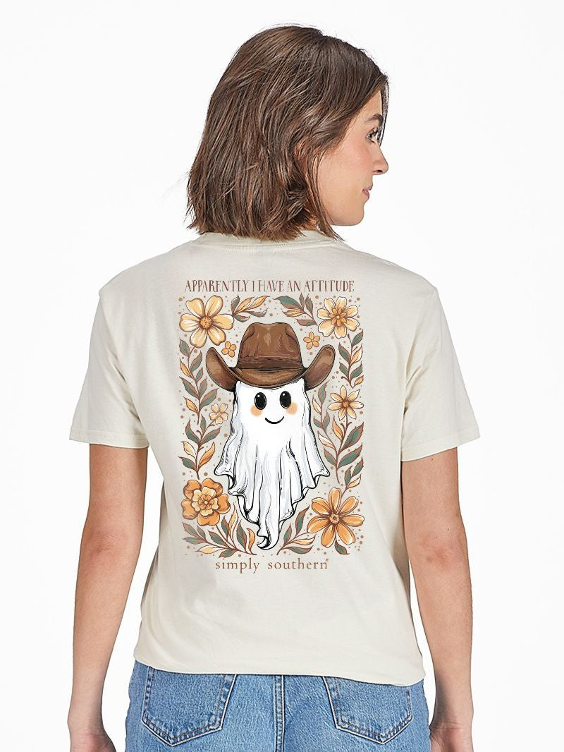 Simply Southern T-Shirt- Ghost I Have An Attitude