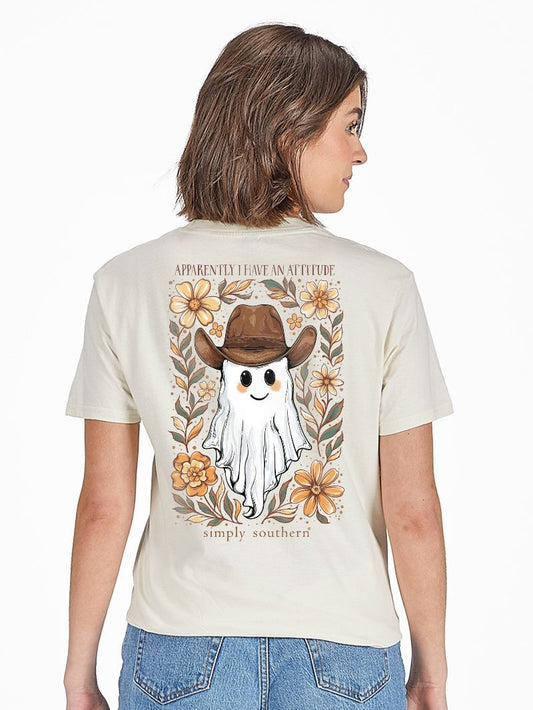 Simply Southern T-Shirt- Ghost I Have An Attitude